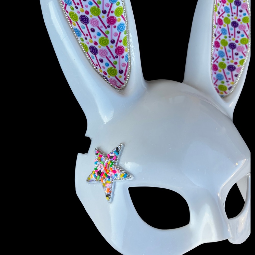 “Eye Candy” Adult Bunny Rabbit Mask - Picture 3 of 5